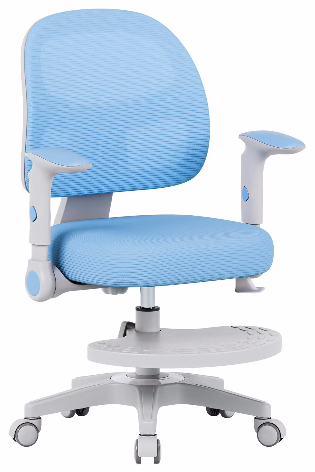Sedia da scrivania ergonomica per bambini, con altezza regolabile, colore blu