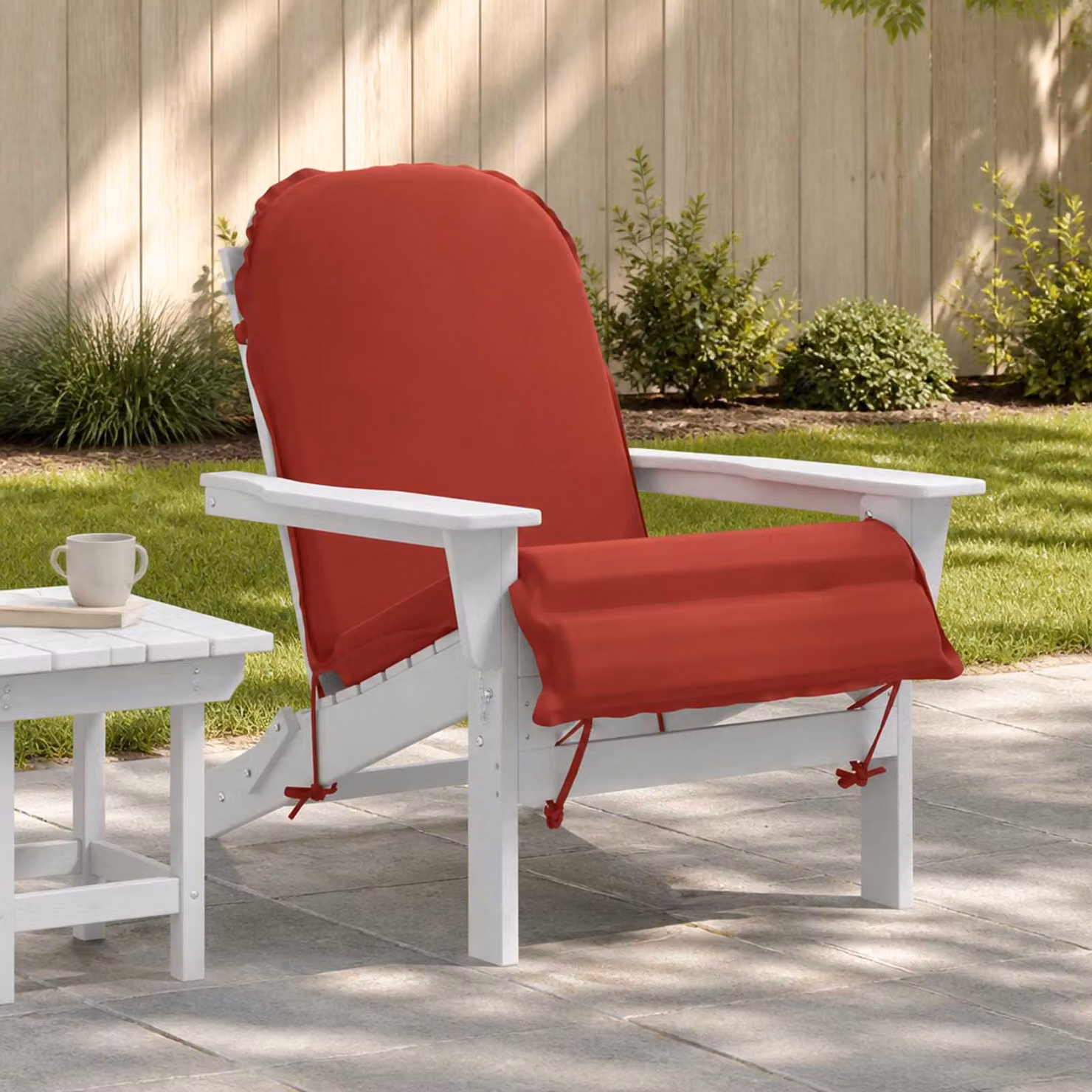 vidaXL Cuscino per Lounger Sole GEMERT Rosso, 135 x 55 x 6 cm, 100% Poliestere
