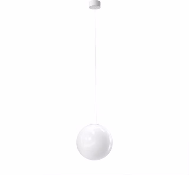 Lampada a sospensione Flos My Sphere in vetro trasparente o bianco con altezza regolabile