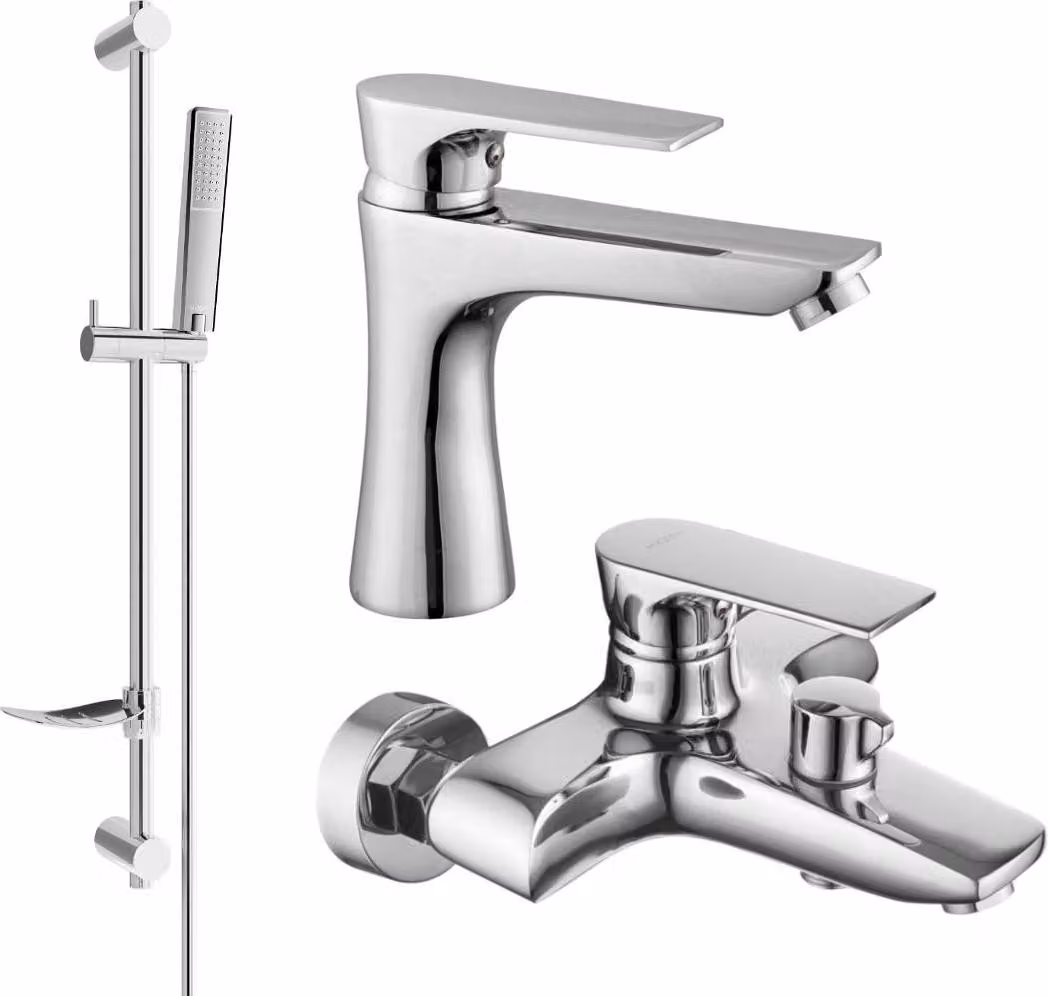 Mexen Axel DF72 set da bagno, cromo - 73803DF72-00