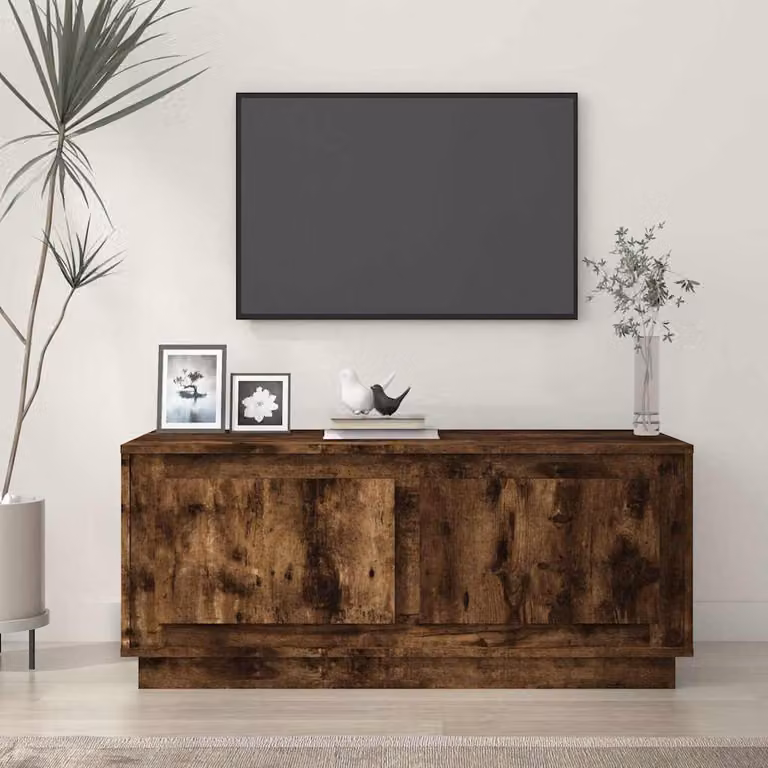 vidaXL Tavolino da Salotto in Legno Multistrato Rovere Fumo, L 102 x P 50 x H 44 cm