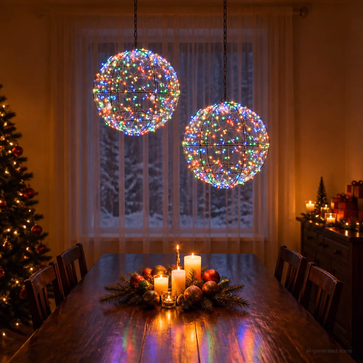 vidaXL Luce a punta di Natale 2 pz 600 LED Multicolore