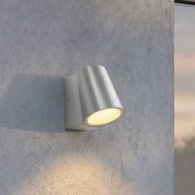 Applique da esterni a LED Illuvia Lindby, Alluminio / Grigio / Zincato, Alluminio, Moderno, Applique LED da esterni