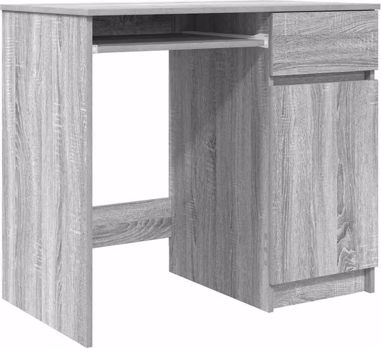 Scrivania Grigio Sonoma 86x49x76 cm in Legno Multistrato