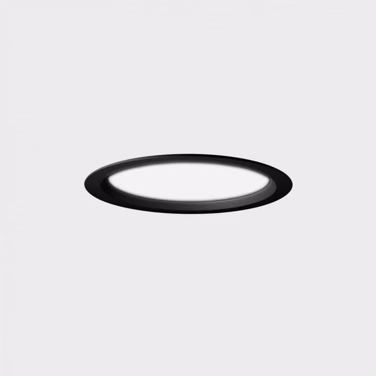 KOHL LIGHTING KOHL-Lighting LIM LACUS apparecchio da incasso con cornice diametro 108 mm nero 7 W CRI 80 4000K 1.10V
