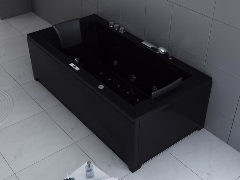 Whirlpool Torino 182x90 cm Nero