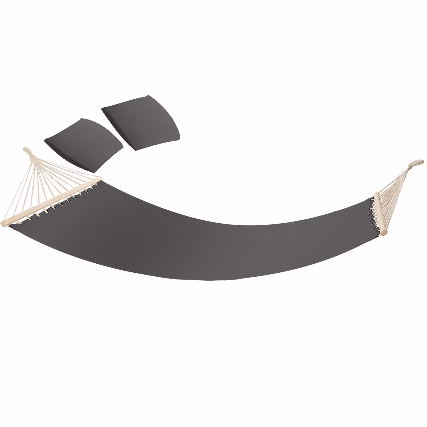 Amaca Eden TecTake in legno di betulla con cuscini grigio scuro – 3