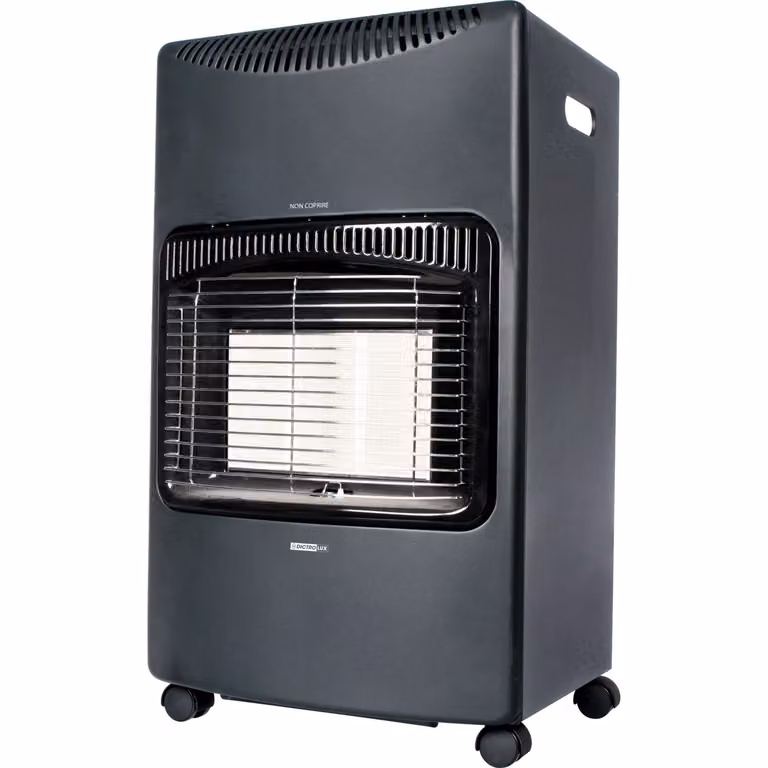 Stufa a Gas DICTROLUX da 4200 Watt, Colore Nero, L/P/H: 73 x 42 x 38 cm