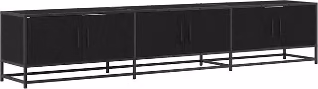 Unit¨¤ TV 2 pz | Armadietto TV | Mobile Porta TV Rovere Nero 210 x 35 x 41 cm Legno multistrato