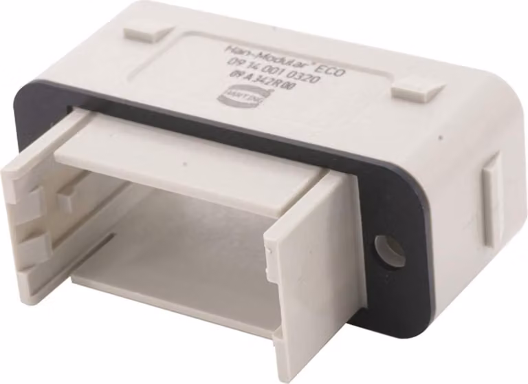 HARTING Han Modular ECO Custodia aggiuntiva per 2 morsetti (nella parte superiore) Grado di protezione IP65 - 1 pezzo