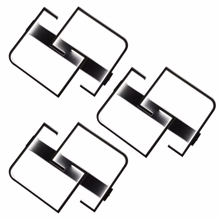 ZMH 3ERLED lampada da soffitto LED 35W nero soggiorno lampada dimmerabile con telecomando per camera da letto tavolo da pranzo ufficio corridoio