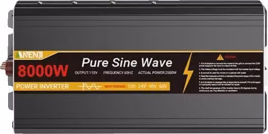Inverter, potenza massima 8000 W, uscita a onda sinusoidale pura, ANJ-8000W-220V-B, 24 V, 220-240 V