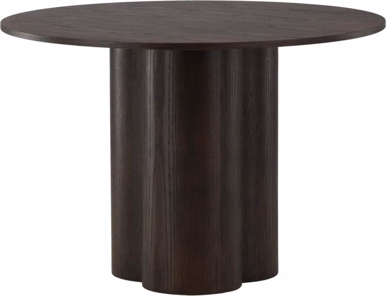 FURNLUX Tavolo da pranzo Olivia Brown 110cm / Hauptfarbe: Braun / Dimensioni: 110 x 110 x 75 cm