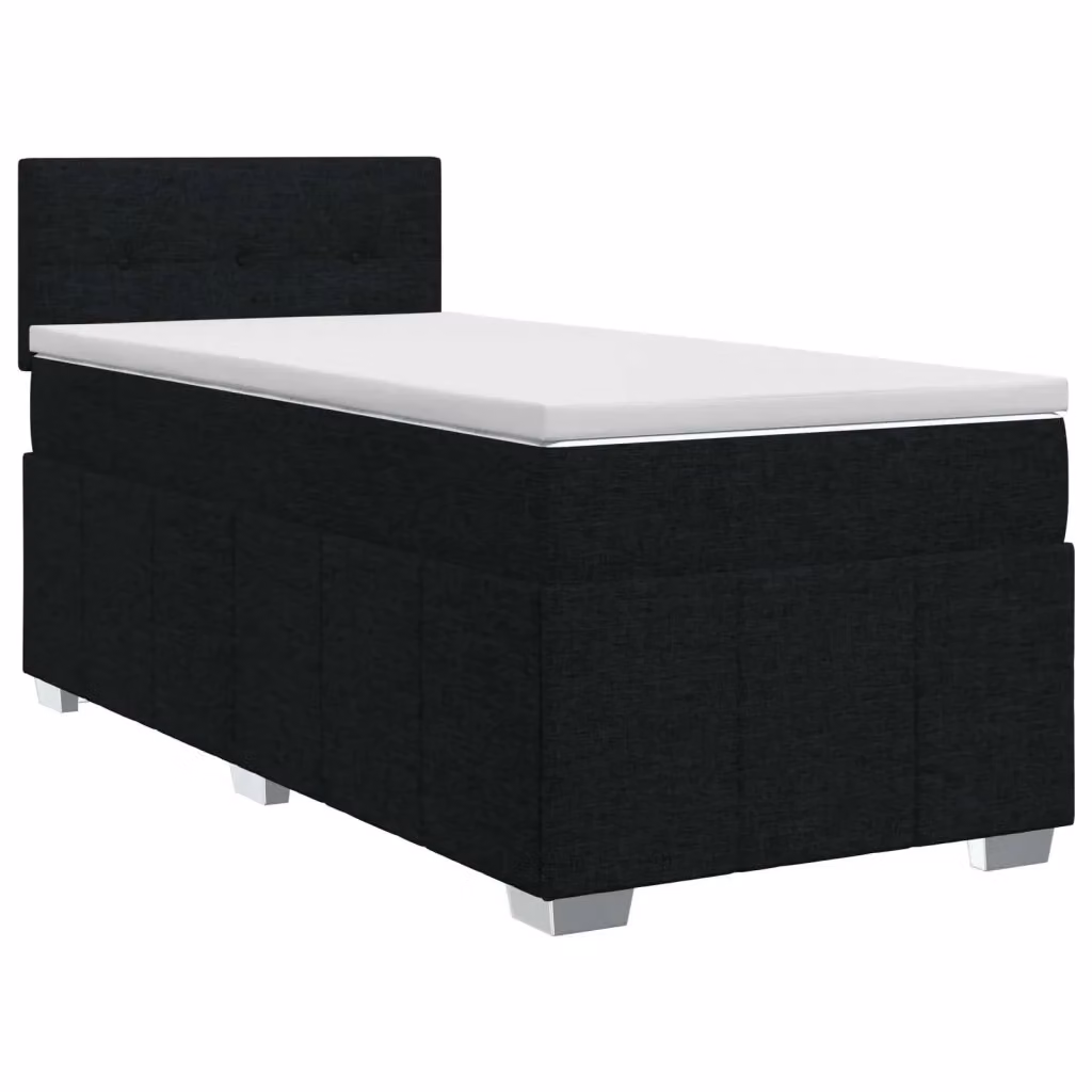 Letto box spring con materasso ibrido vidaXL Nero L 200 cm x L 90 cm – 2
