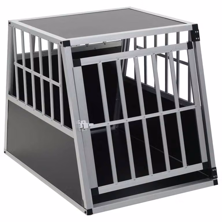 vidaXL Box per il trasporto di cani con porta singola 65 x 91 x 69,5 cm