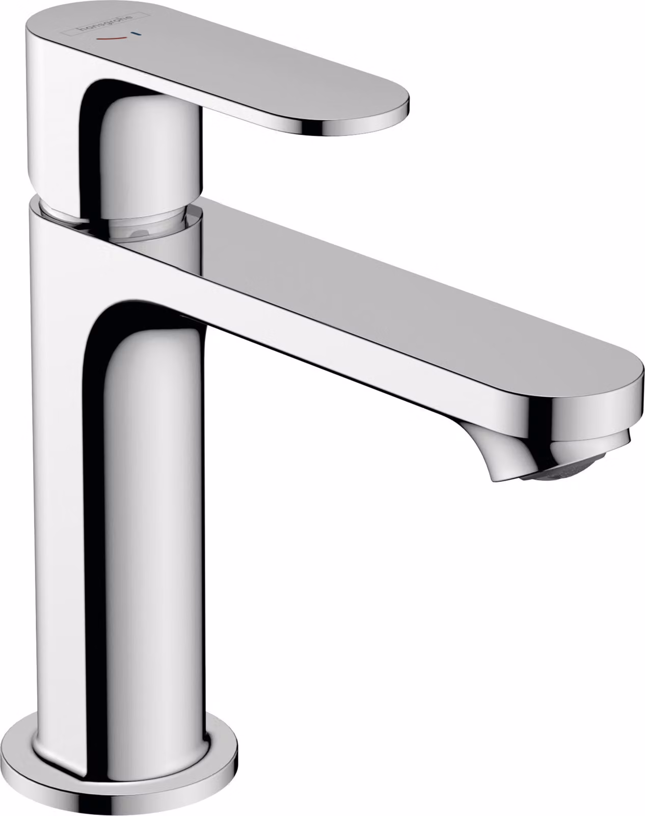 Miscelatore monocomando per lavabo hansgrohe Rebris S 110 CoolStart con tirante metallico cromato, 1 pz.