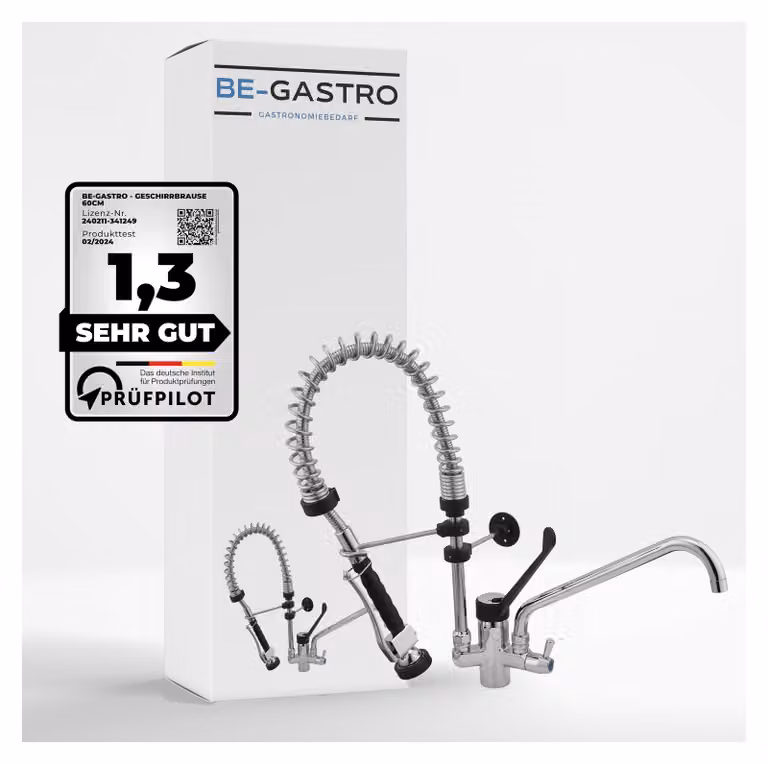 Doccia gastro-premium da 60 cm con miscelatore e maniglia lunga