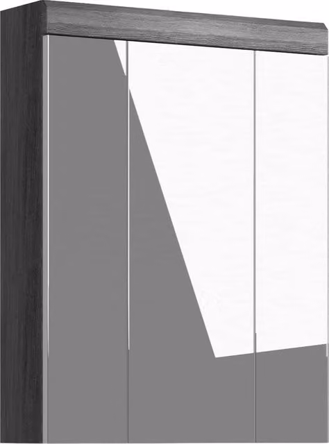 Cassettone per bagno - Mobili per il water - Materiale in legno - Abitacolo in rame grigio - 60 cm x 79 cm x 18 cm