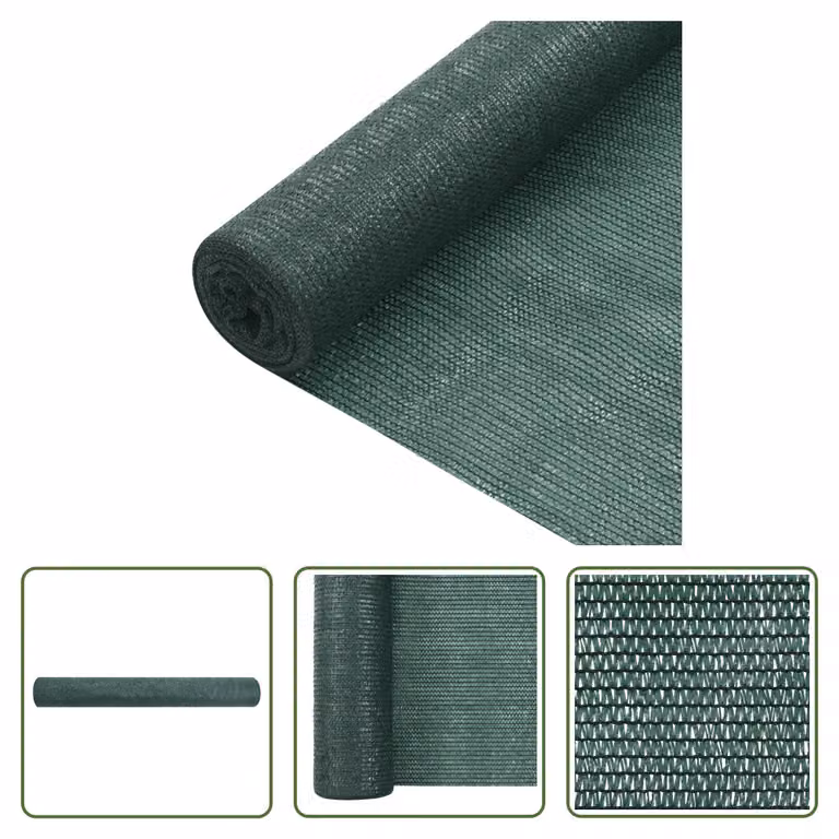The Living Store Schermo di recinzione verde 1,5x50 m HDPE 75 g/m²