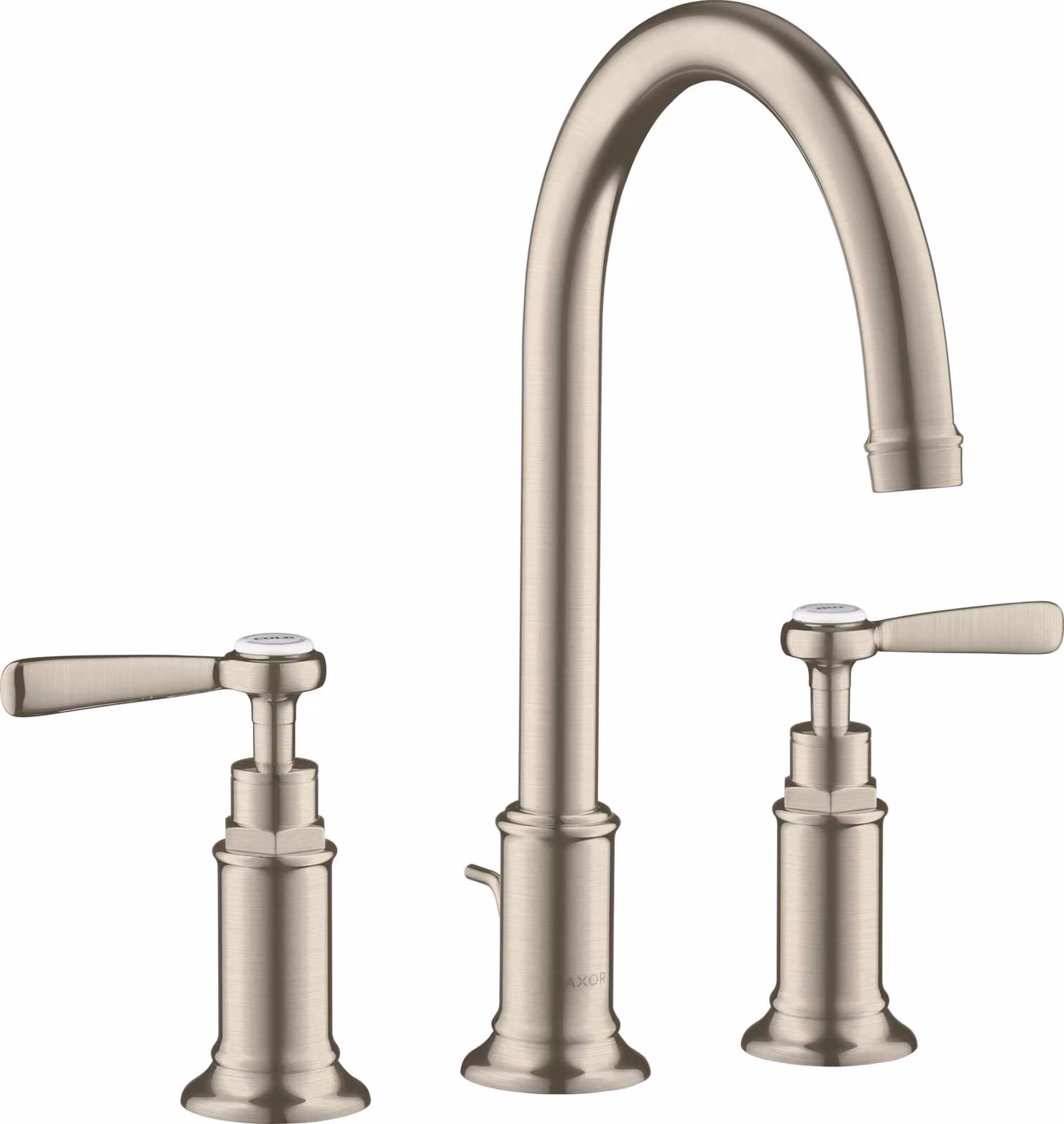 hansgrohe AXOR Mitigeur lavabo 3 trous Montreux 180, vidage escamotable, béqu'illes, projection 175mm, 16514820, 16514820