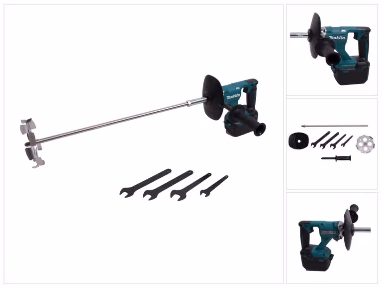 Makita DUT 130 Z Miscelatore a batteria 18V M14 Brushless Solo - senza batterie, senza caricabatterie
