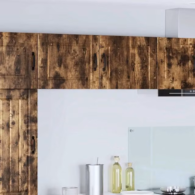 Mobile da cucina con porta 2 pz-Set di 2 Armadio da cucina Rovere fum¨¦ 50 x 31 x 40 cm