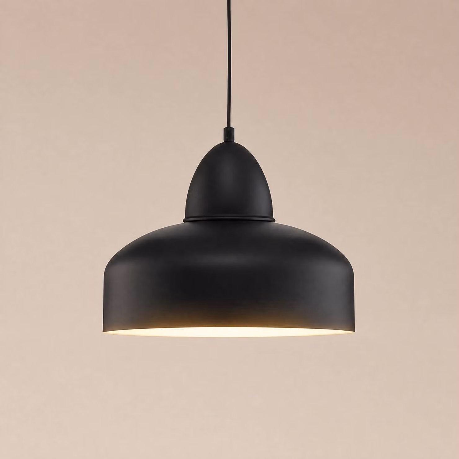 Lampada a sospensione Mille ALDEX, dimmerabile, Nero, Soggiorno / Sala da pranzo, Metallo, Industriale, Lampada a sospensione