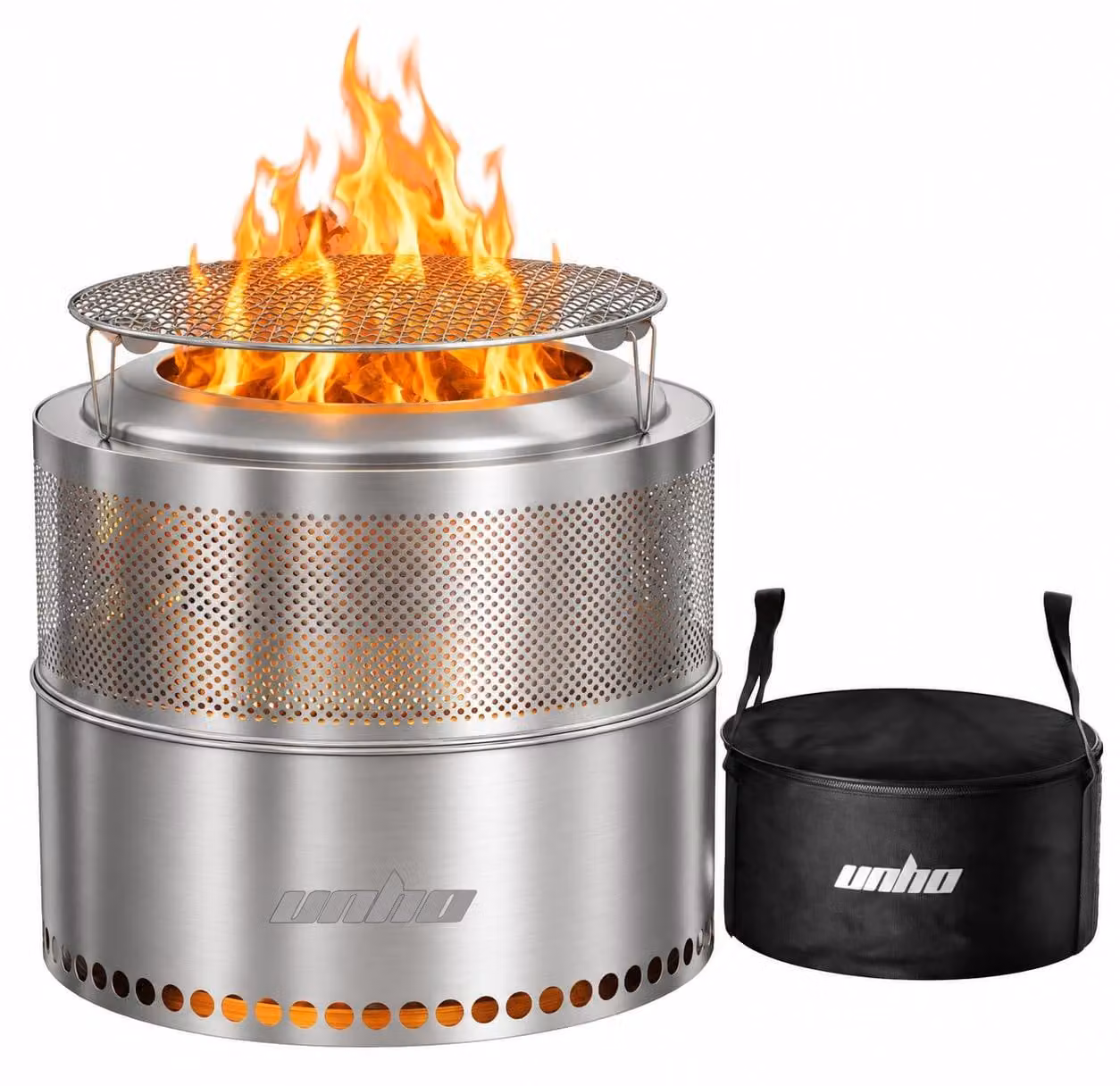 Braciere senza fumo - Ø 50 cm - Acciaio inox 304 - Con borsa per il trasporto