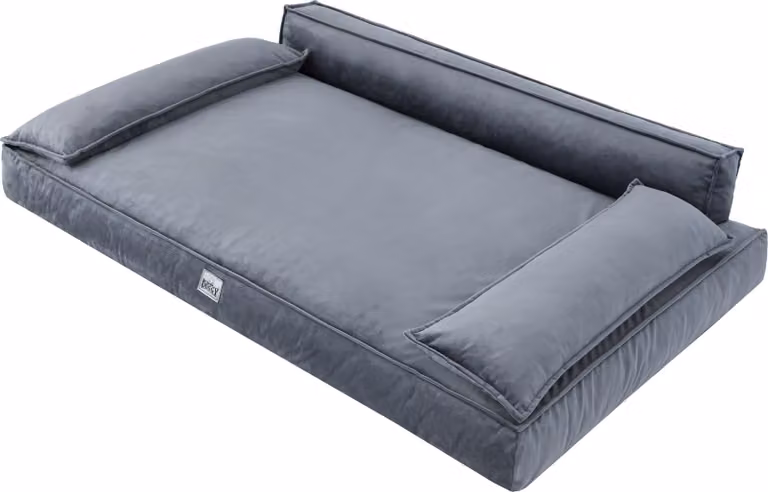Cuccia per cani "CHAMPION" ( 120 x 77 cm ) robusta cuccia in velluto sfoderabile, lavabile e confortevole | Doggy