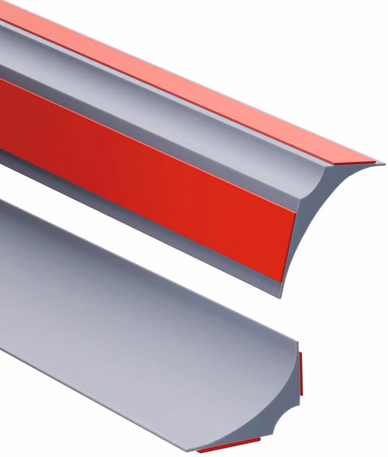 Guarnizione in silicone per doccia, barriera anti-acqua, 15x12 mm, autoadesiva, ideale per bagni, docce e separazioni tra pavimenti, colore grigio, impermeabile