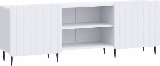 Mobile TV-Credenza per TV Bianco 150 x 31 x 52 cm Legno ingegnerizzato