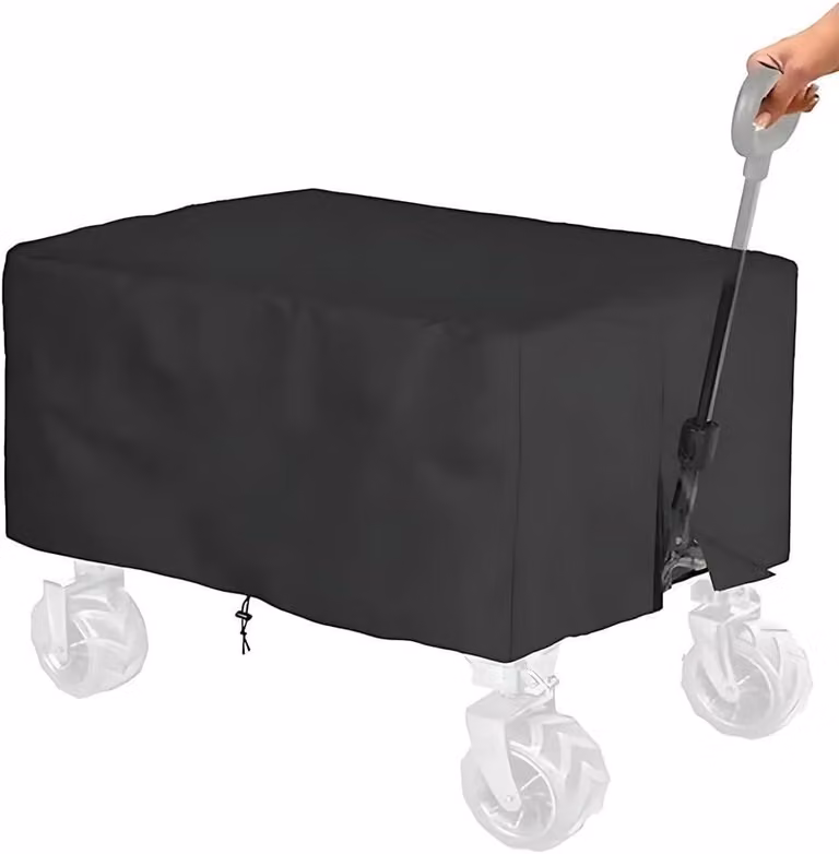 Copertura impermeabile e antivento per carrelli pieghevoli, dimensioni 95 x 60 x 50 cm, con sacca portaoggetti