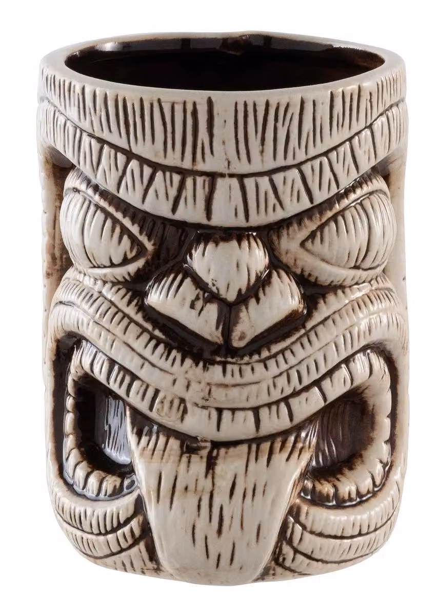Tiki mug in ceramica decorata Paderno, 60cl