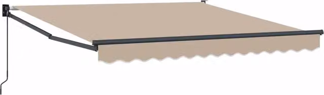 Tenda da Sole | Tenda Retrattile Beige 350 x 250 cm Poliestere e Alluminio