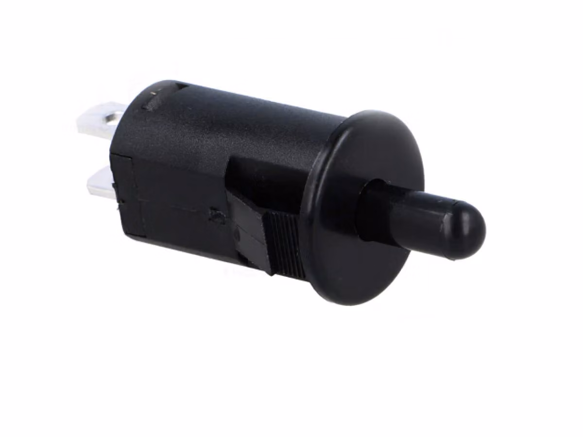 Interruttore a pulsante On-(Off) Nero 2A - 250V