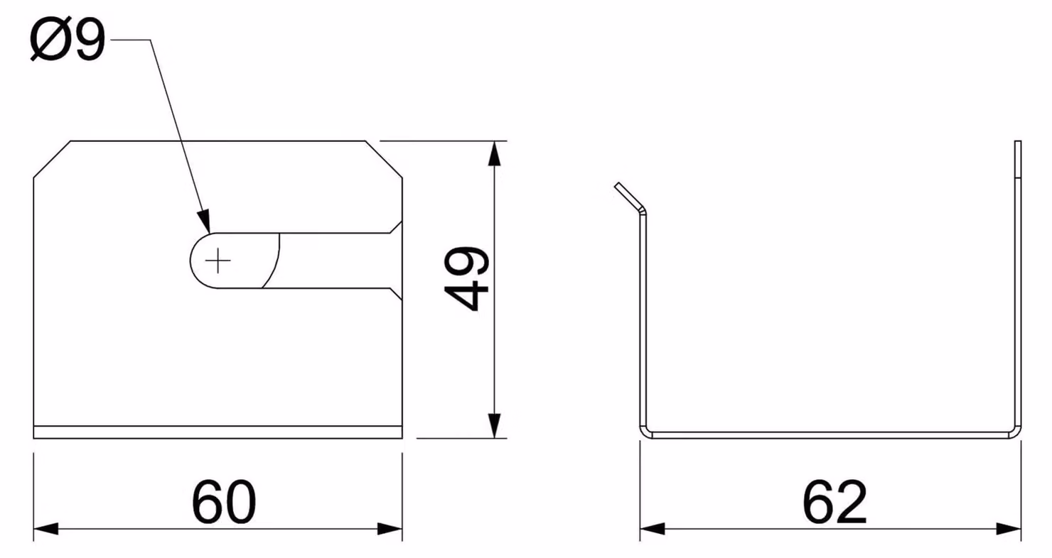 BETTERMANN PLM WB 0810 FS Staffa per cavo per montaggio a parete (7218154)