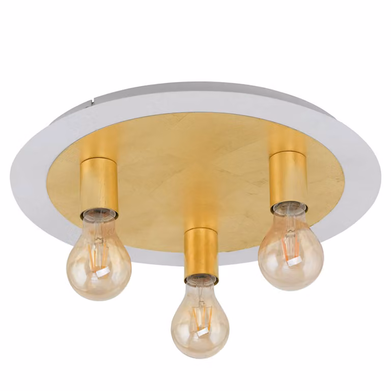 EGLO Plafoniera a LED Passano, Ottone / Oro, Soggiorno / Sala da pranzo, Metallo, Moderno, Plafoniera LED