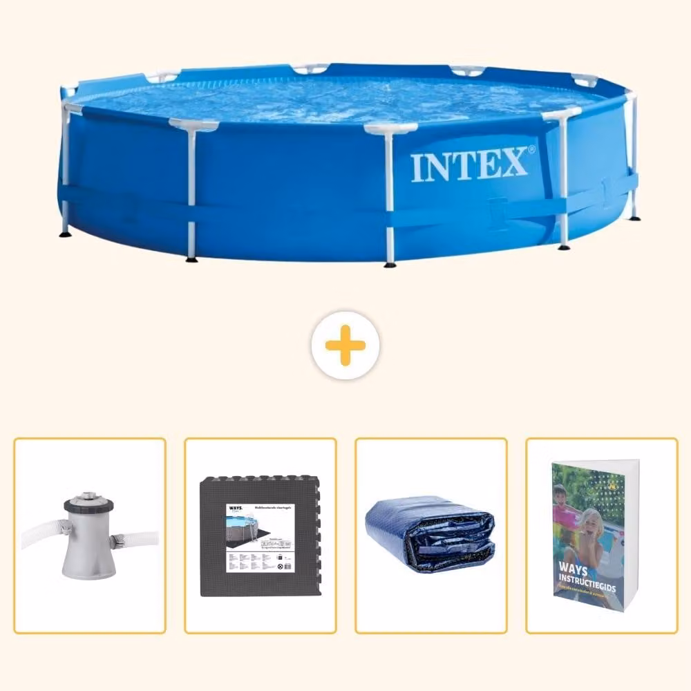 Piscina autoportante rettangolare - 305x76 cm - 5 pezzi - SCB121