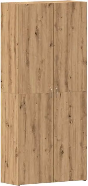 Scarpiera DESIGN IN in legno marrone con ante a battente e ripiani interni, L: 80 cm, P: 35.5 cm, H: 180 cm