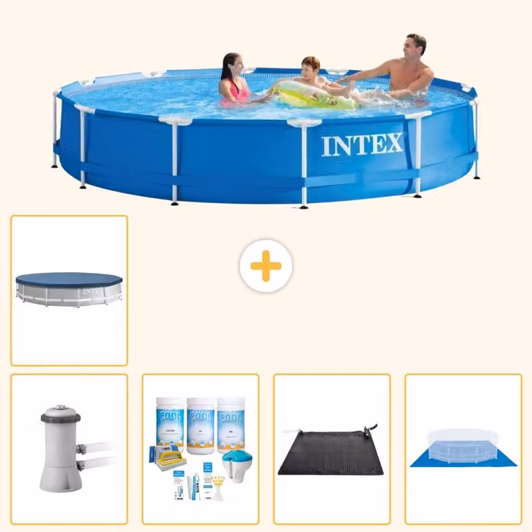 Piscina autoportante rettangolare - 366x76 cm - 6 pezzi - Modello S20470