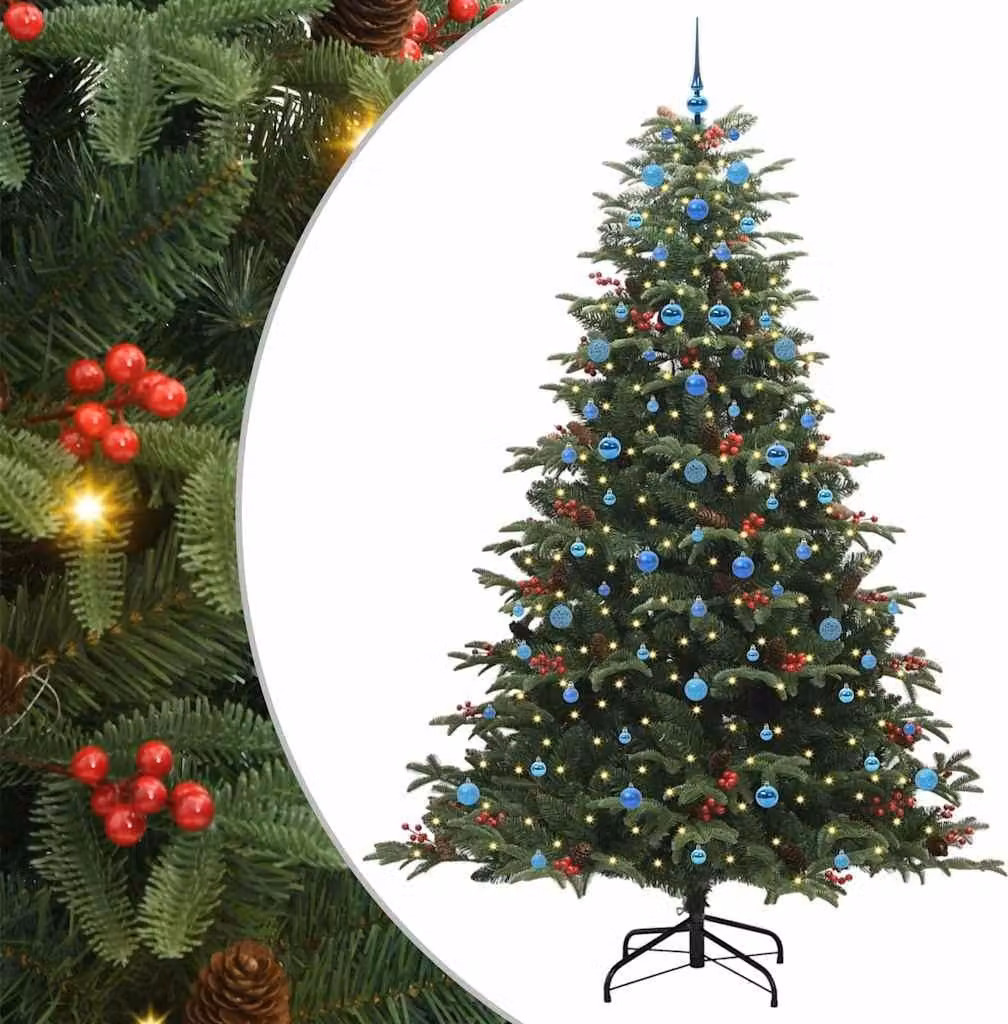 Albero di Natale artificiale con 300 LED Verde 240 cm