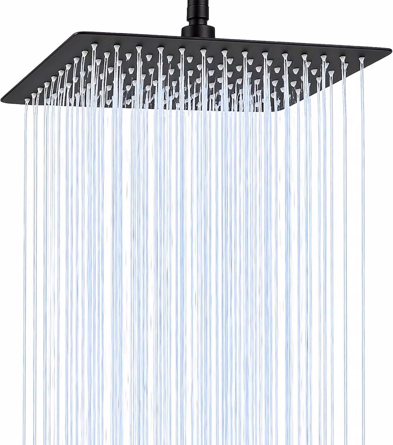 Doccia a soffione, acciaio inossidabile, 20x20 cm, regolabile, per il bagno