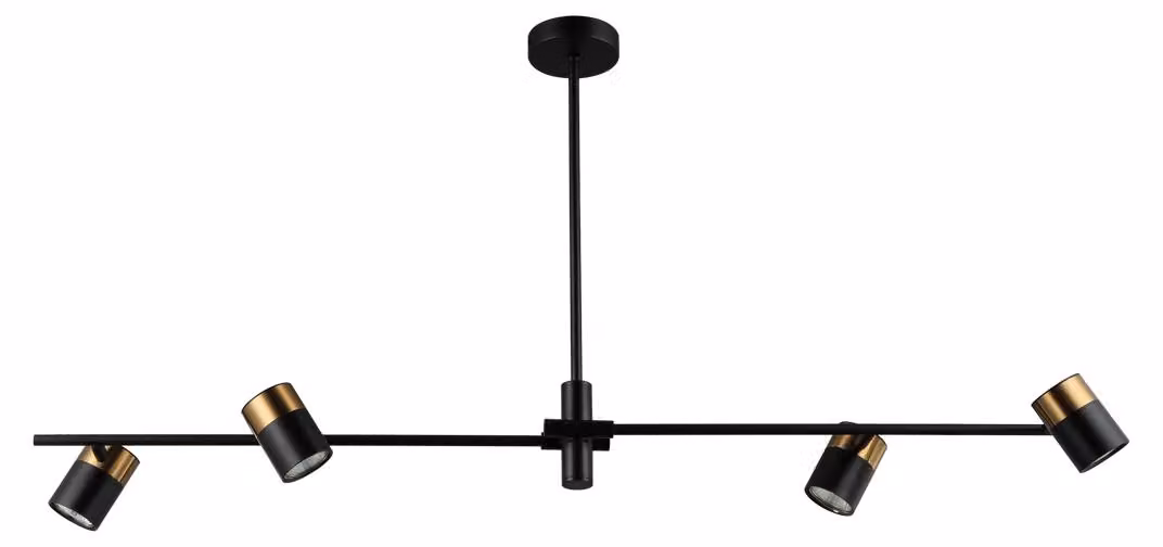 ELICE faretto a soffitto PND-58892-4-BK-BRO Italux