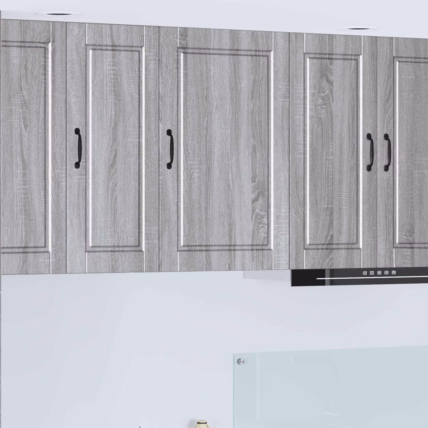 vidaXL Armadietto a muro PORTO Grigio Sonoma L: 50 cm, P: 31 cm, H: 80 cm