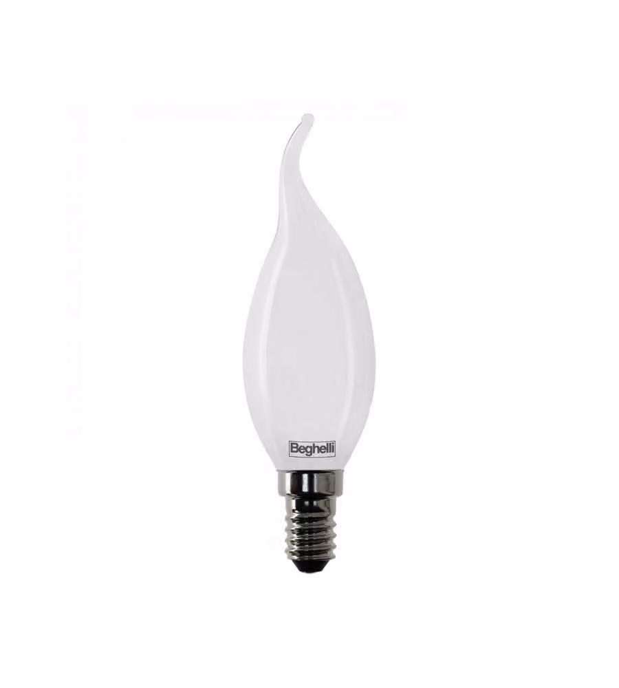 Lampadina a Led Tuttovetro LED 4W E14 4K Luce Bianca Colpo di vento