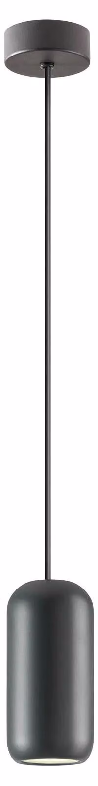 BOOM SU, lampada da soffitto, 1x10W, attacco GU10, forma circolare, diametro 7,6, altezza 150 cm, colore nero