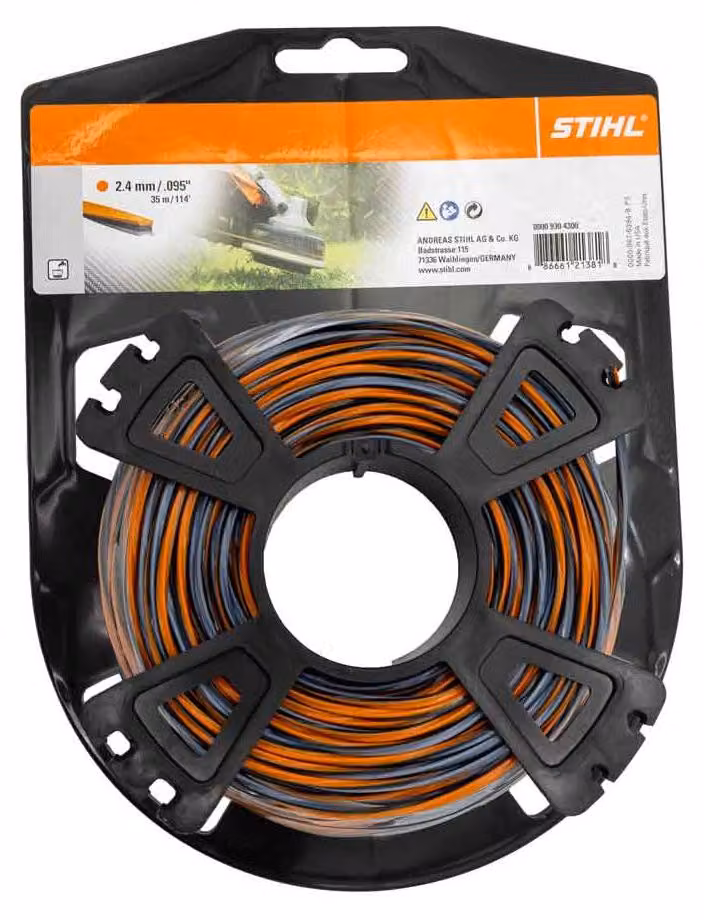 Filo per falciatura STIHL, filo per trimmer, 2,4 mm, 35 m CF3 PRO 00009304300
