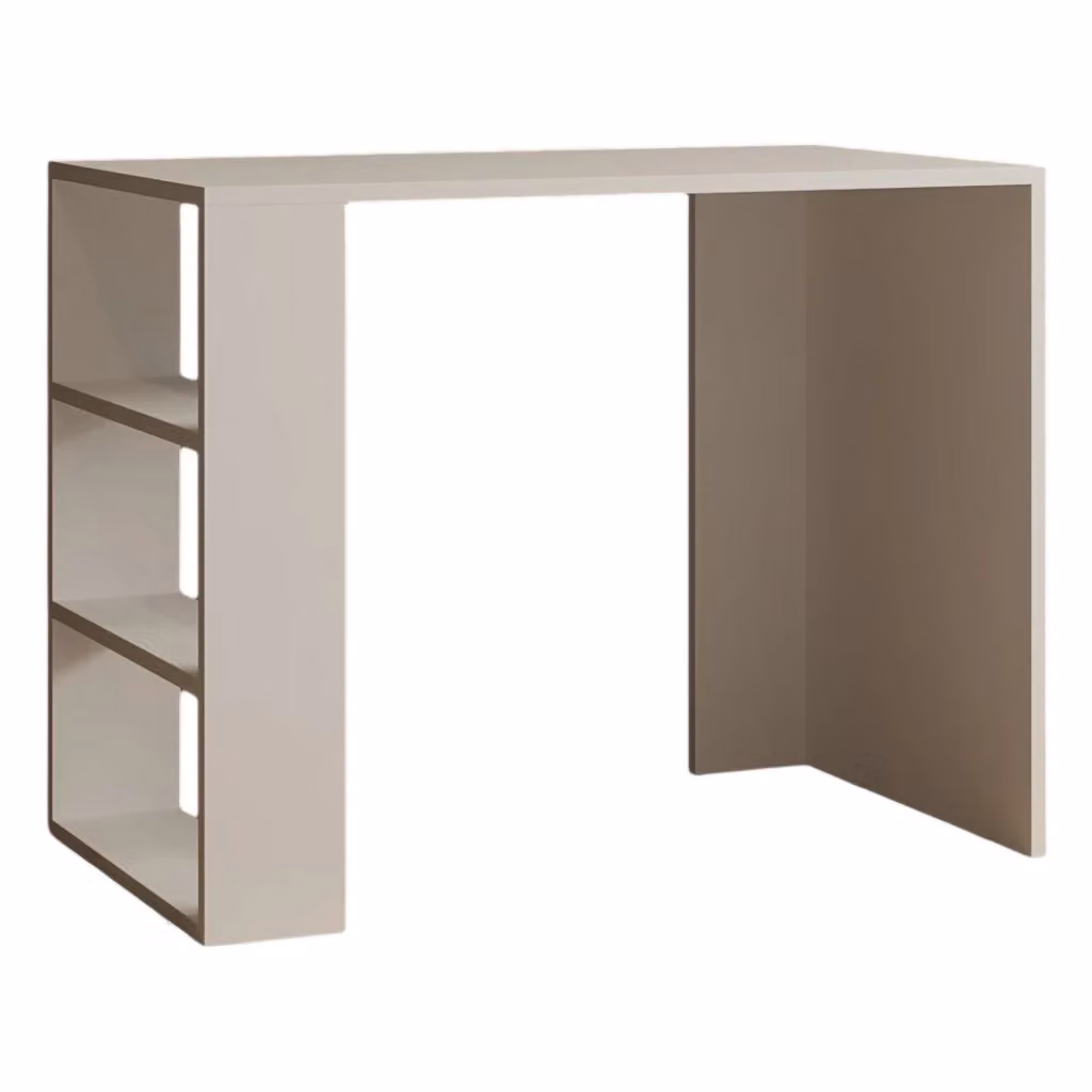 Scrivania DMORA moderna in legno beige L 90 cm x P 50 cm x H 70 cm – 2