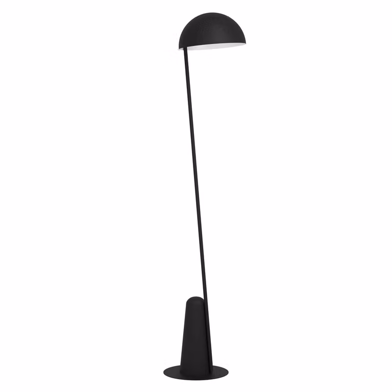 Piantana Moderna Aranzola 1 Luce Acciaio Nero E Bianco