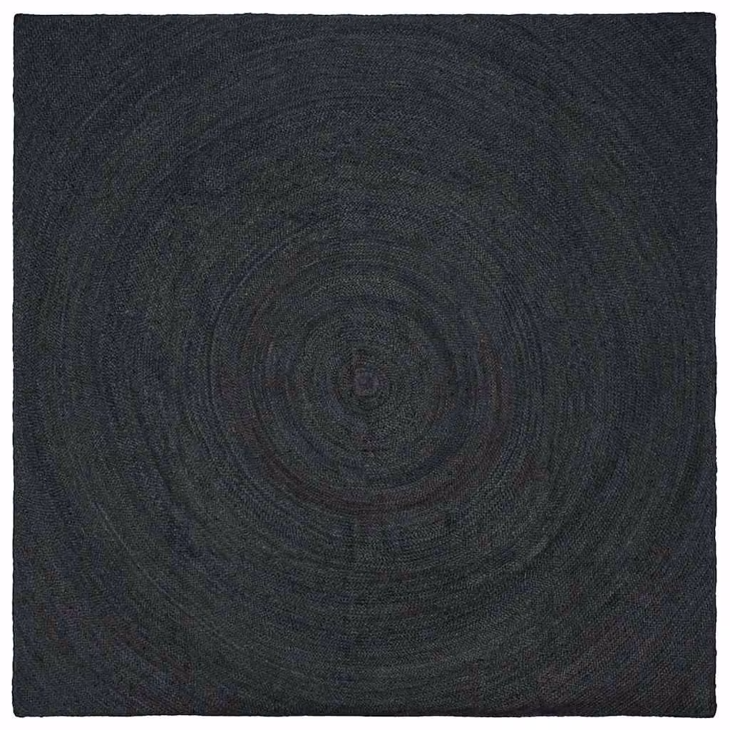 Tappeto quadrato in juta vidaXL grigio, 200 x 200 cm – 1